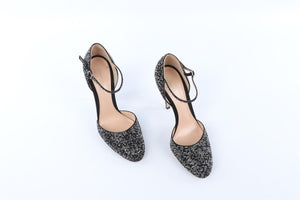 GIANVITO ROSSI BLACK CRYSTAL PUMPS EU 38 UK 5 US 8