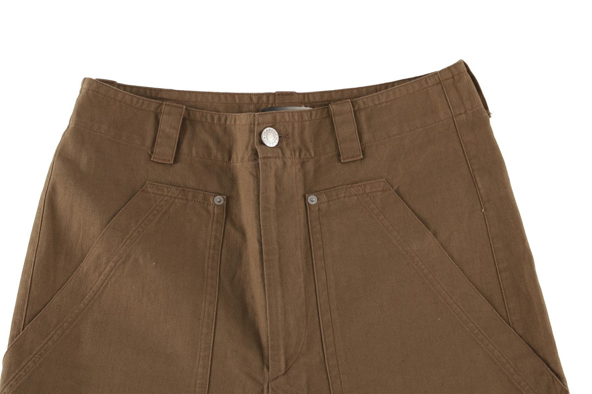 ISABEL MARANT GREEN MEN'S COTTON SHORTS UK 34