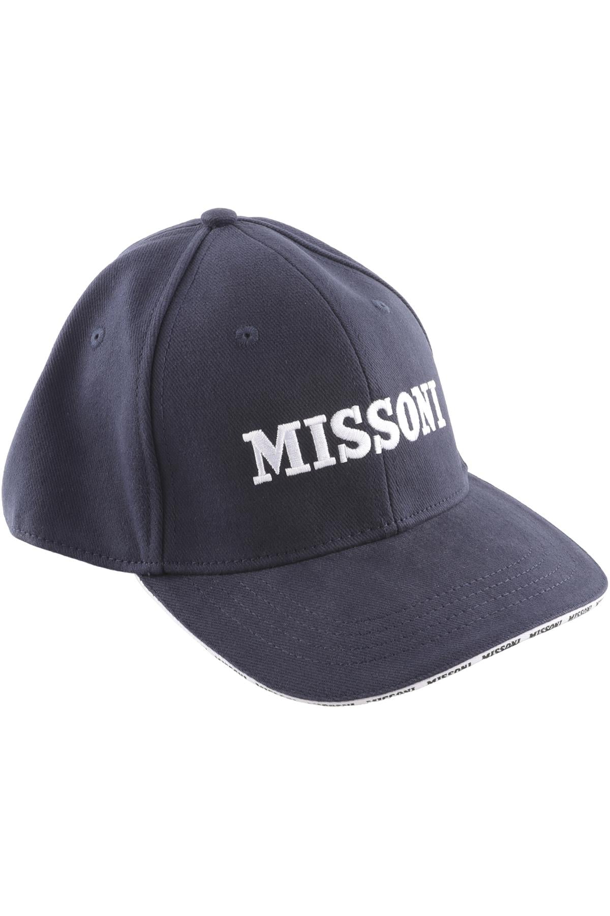 MISSONI NAVY COTTON BASEBALL CAP