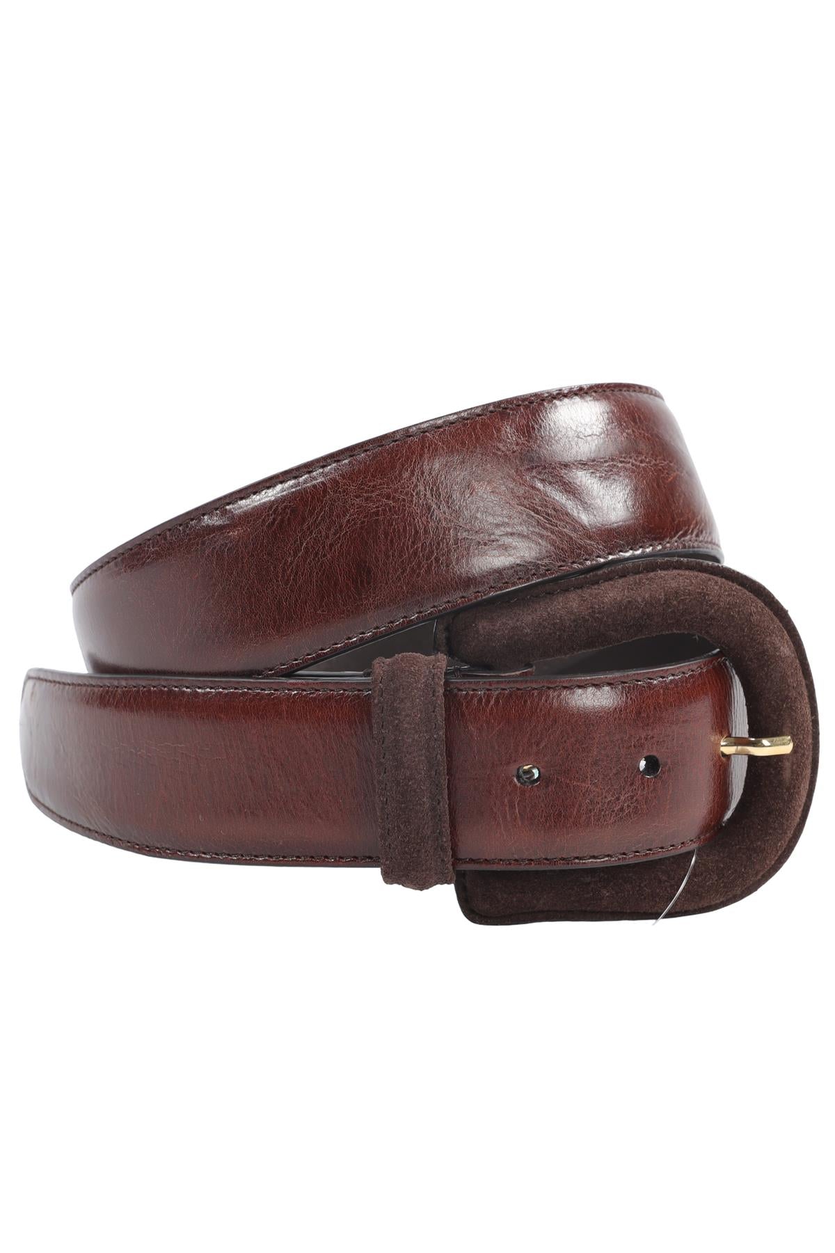 BAMFORD BROWN LEATHER BELT LARGE
