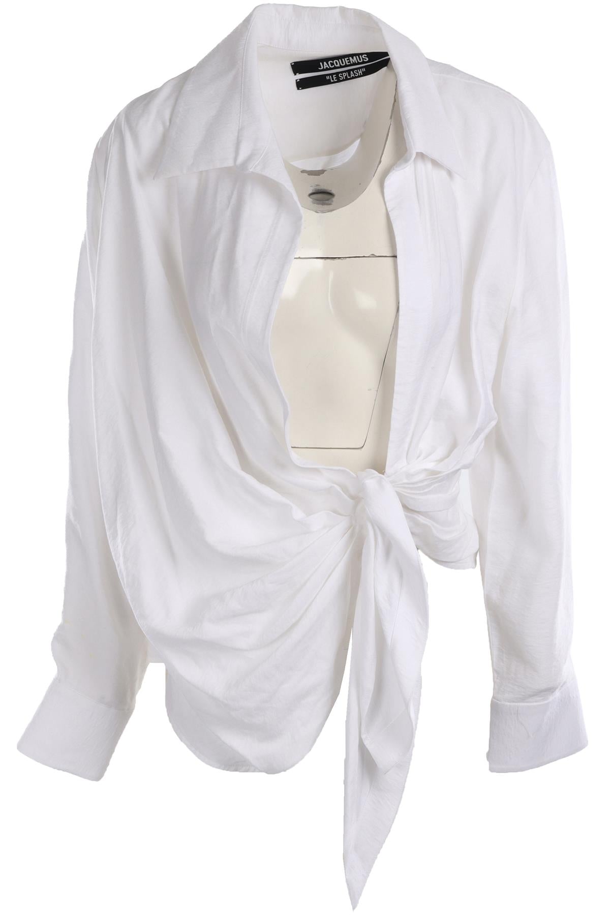 JACQUEMUS WHITE COTTON SHIRT FR 40 UK 12