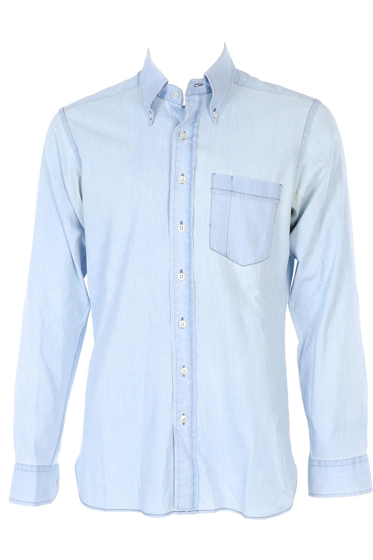 THOM SWEENEY DENIM MEN'S SHIRT UK/US 42