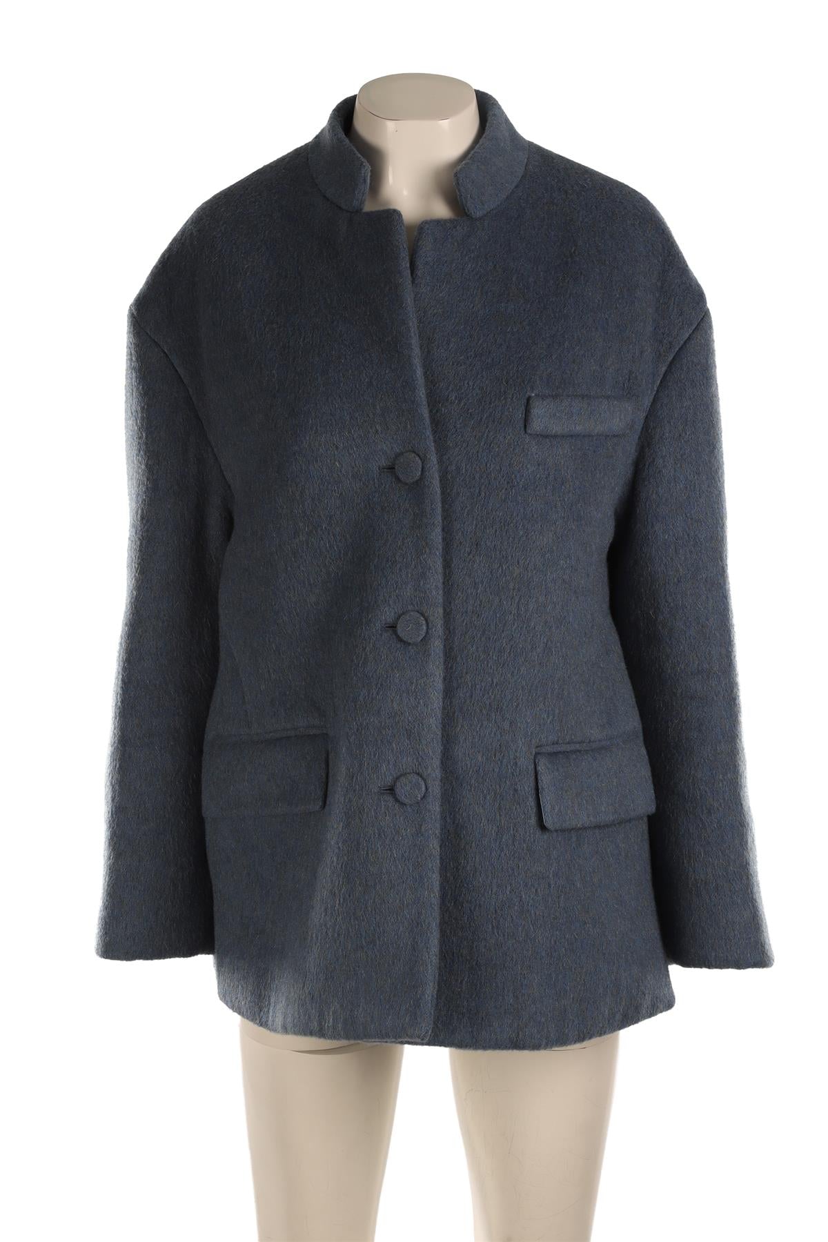 GUCCI BLUE WOOL JACKET IT 40 UK 8