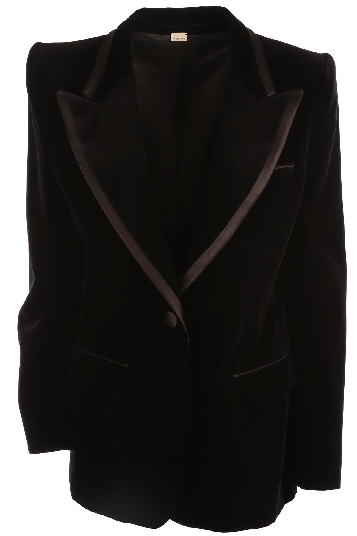 GUCCI BLACK VELVET BLAZER IT 46 UK 14