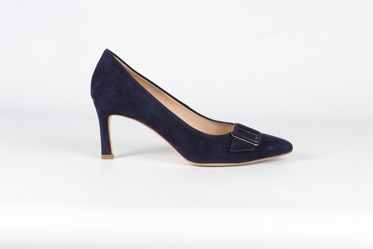 TOD'S BLUE SUEDE PUMPS EU 38 UK 5 US 8