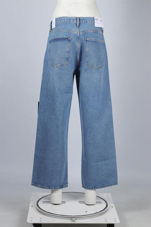 AGOLDE BLUE HIGH RISE WIDE LEG JEANS W30 UK 12