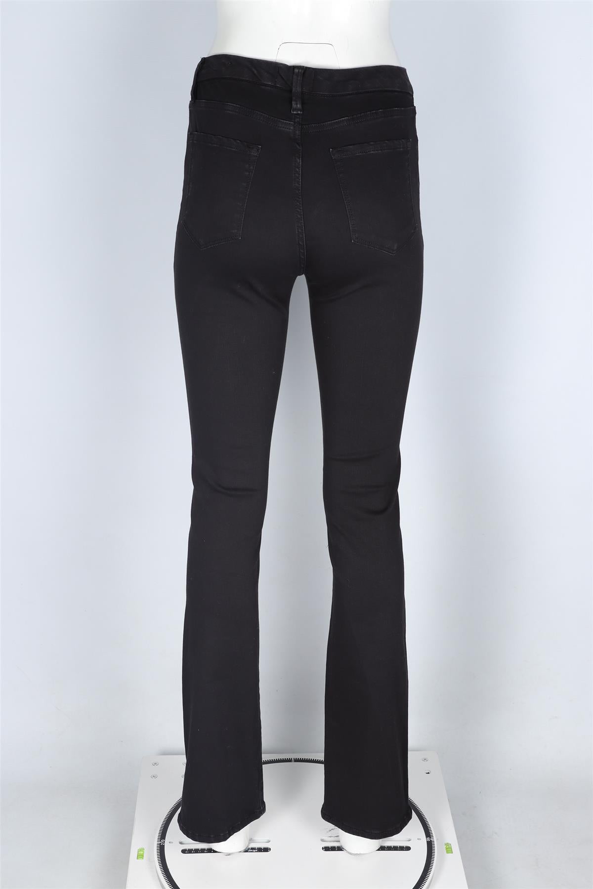 FRAME BLACK HIGH RISE STRAIGHT LEG JEANS W28 UK 10