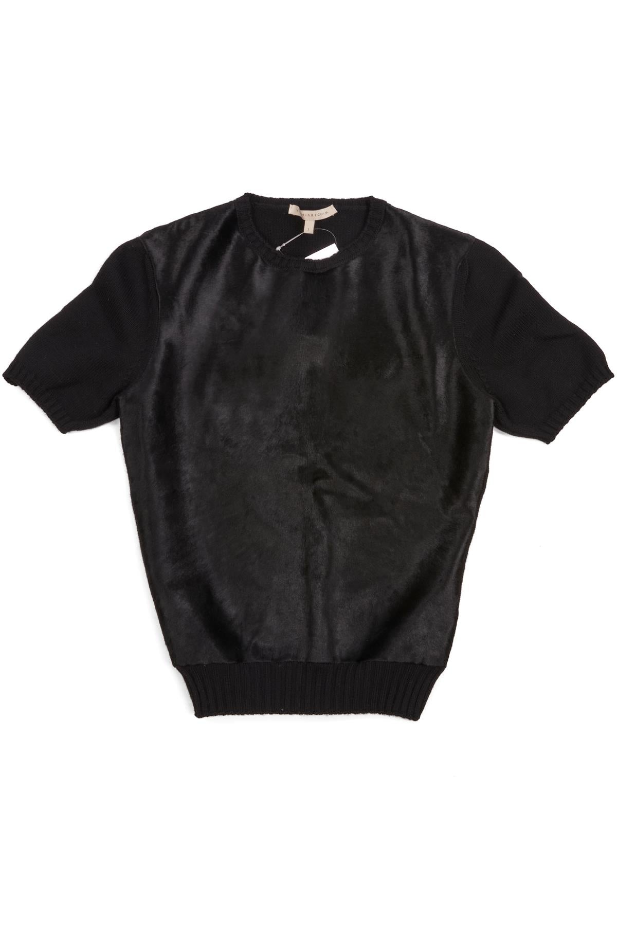 VICTORIA BECKHAM BLACK WOOL SWEATER UK 6