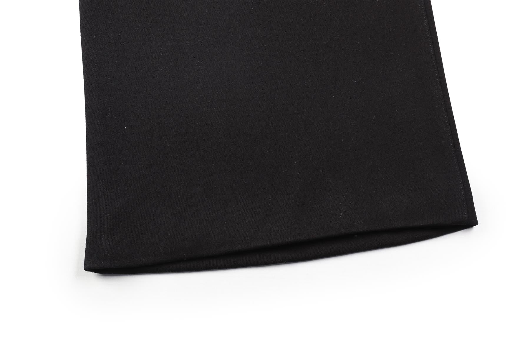 CHANEL BLACK 2005 CREPE WIDE LEG PANTS FR 34 UK 6