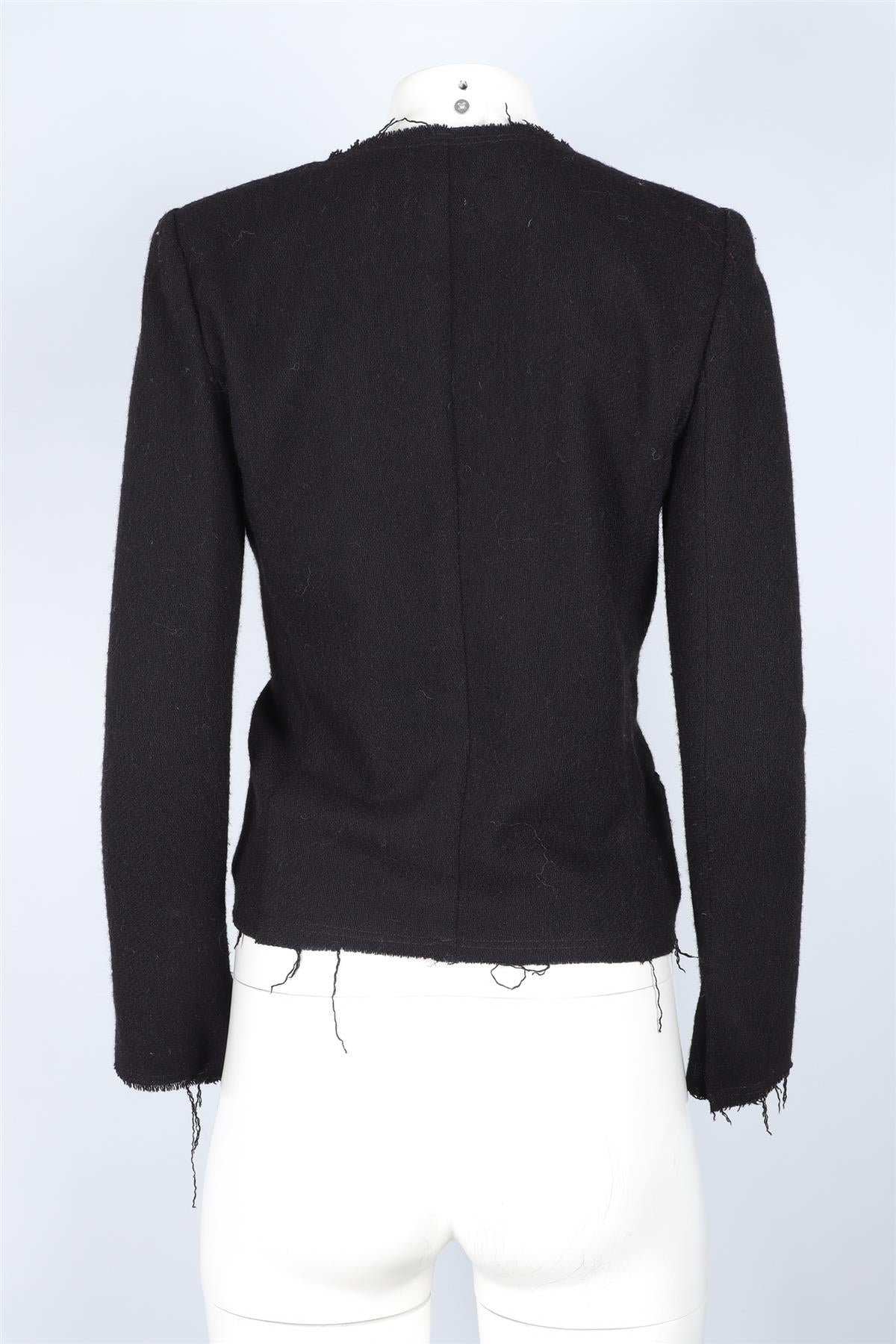 ISABEL MARANT ÉTOILE BLACK WOOL JACKET FR 36 UK 8