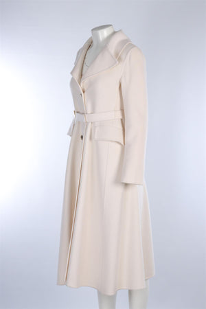 VALENTINO CREAM WOOL COAT IT 40 UK 8