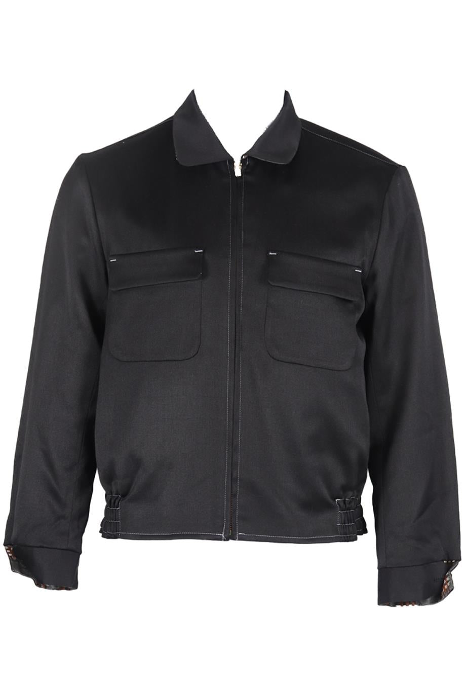 SASQUATCHFABRIX MEN'S JACQUARD WOOL BLEND JACKET MEDIUM
