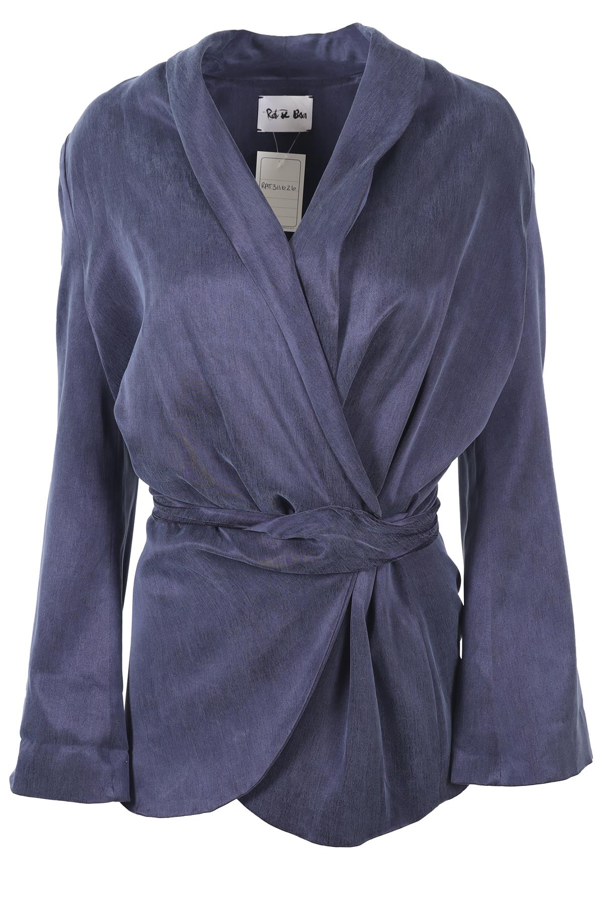 RAT & BOA BLUE WOVEN BLAZER MEDIUM