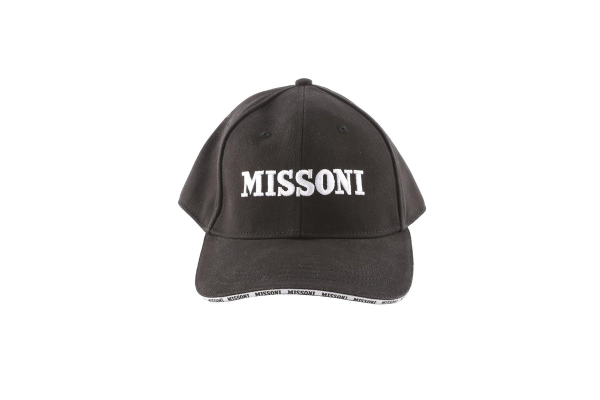 MISSONI BLACK COTTON BASEBALL CAP
