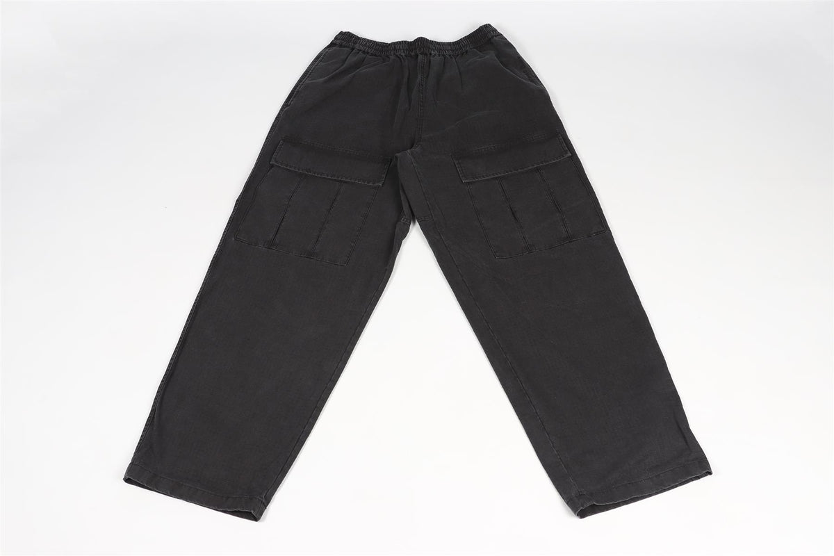 ACNE STUDIOS BLACK MEN'S COTTON WIDE LEG PANTS EU 46 UK/US WAIST 30
