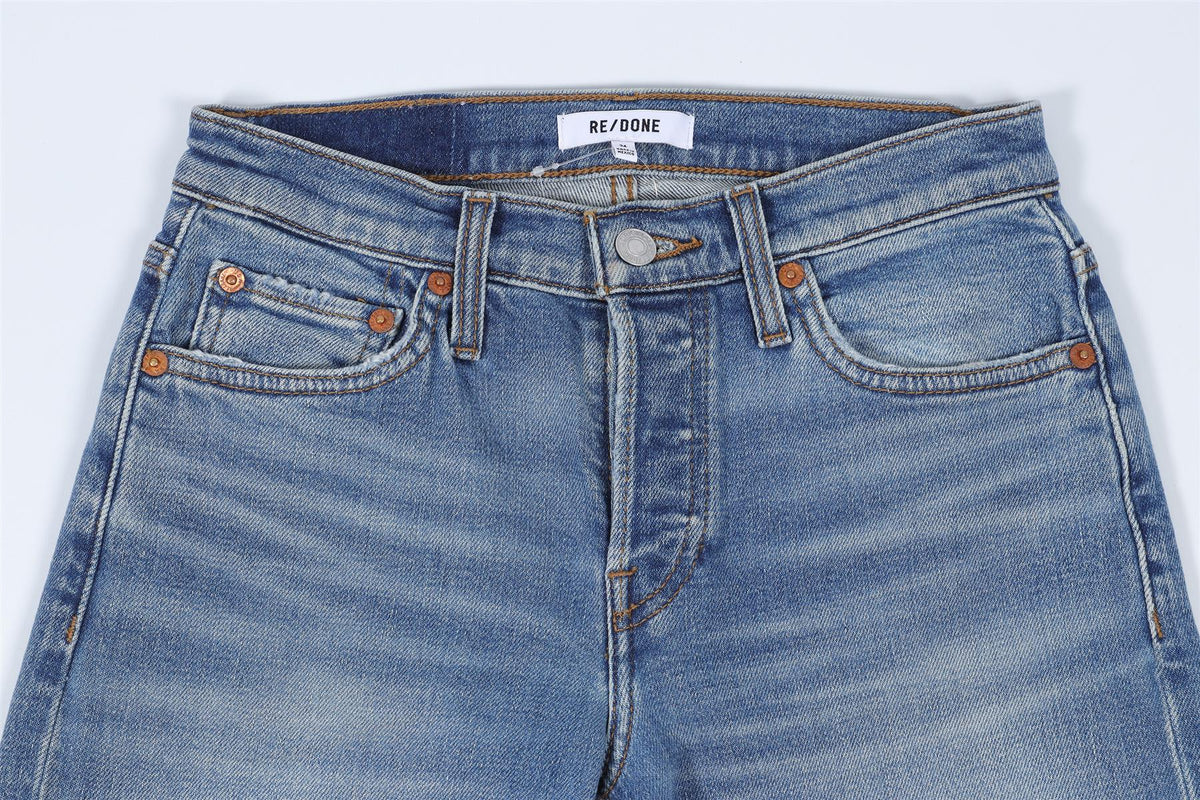 RE/DONE BLUE DENIM JEANS W24 UK 6