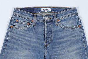 RE/DONE BLUE DENIM JEANS W24 UK 6
