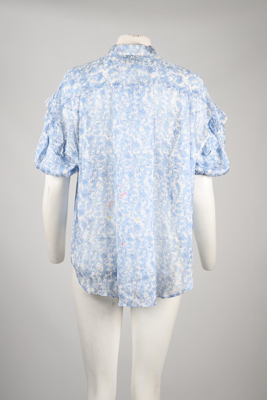 PREEN BY THORNTON BREGAZZI SILK BLEND TOP MEDIUM