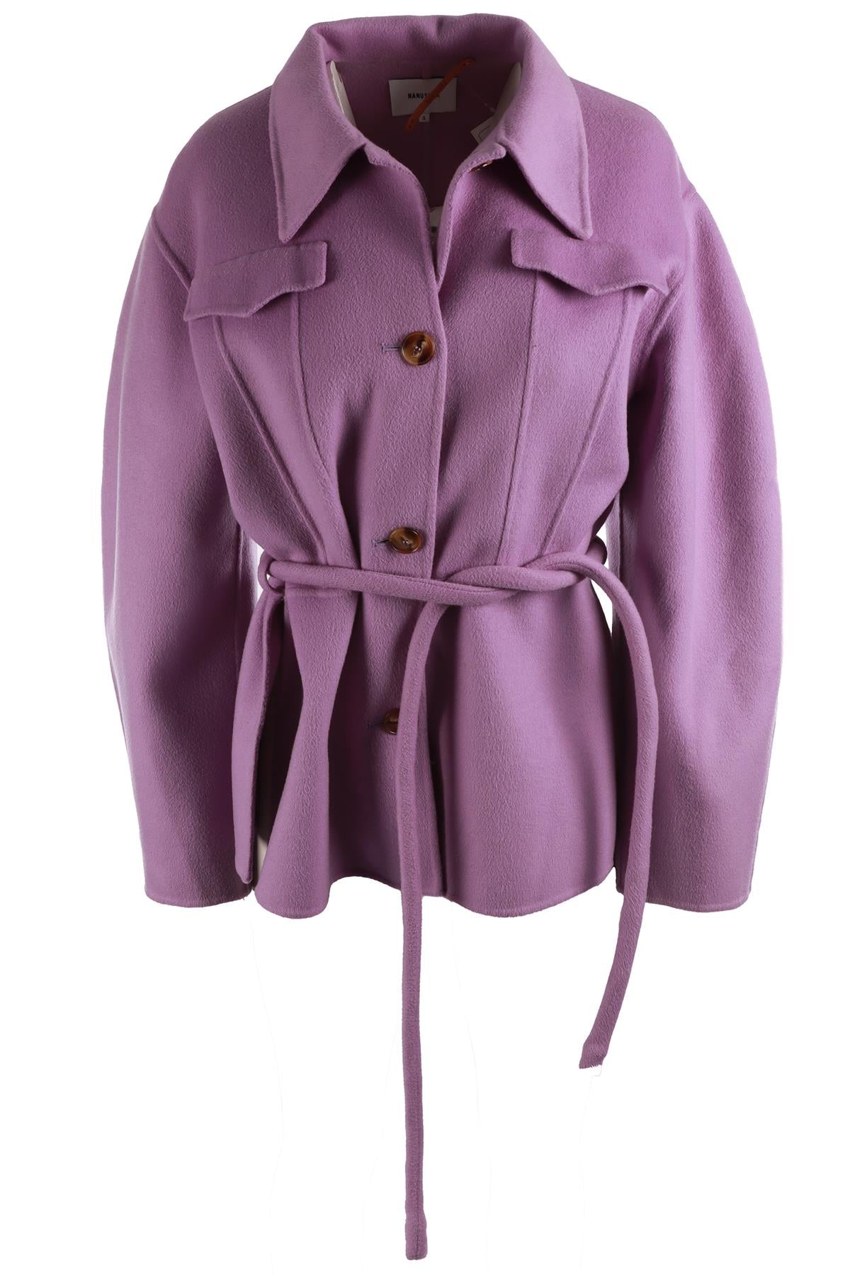 NANUSKA PURPLE WOOL JACKET SMALL