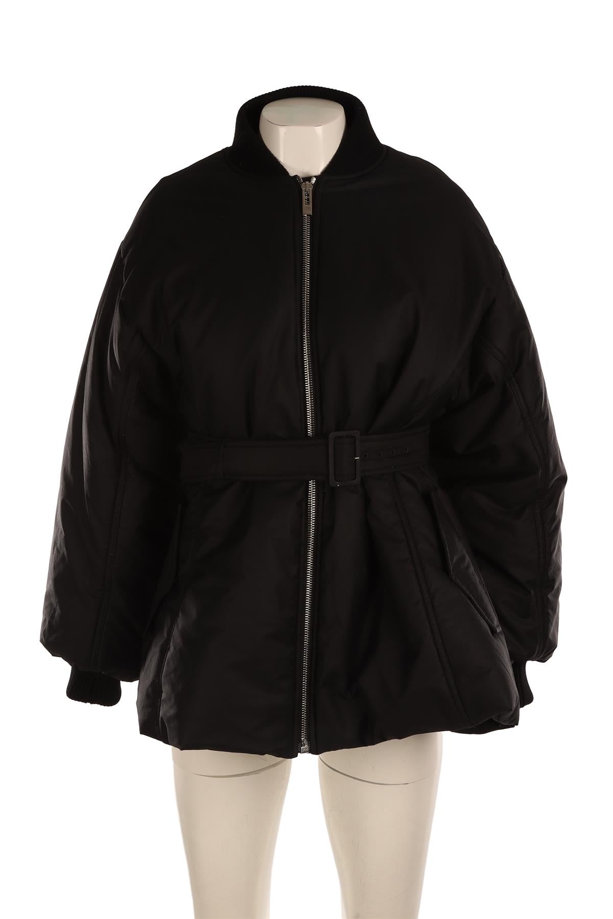 ALAÏA BLACK PADDED SHELL JACKET FR 38 UK 10