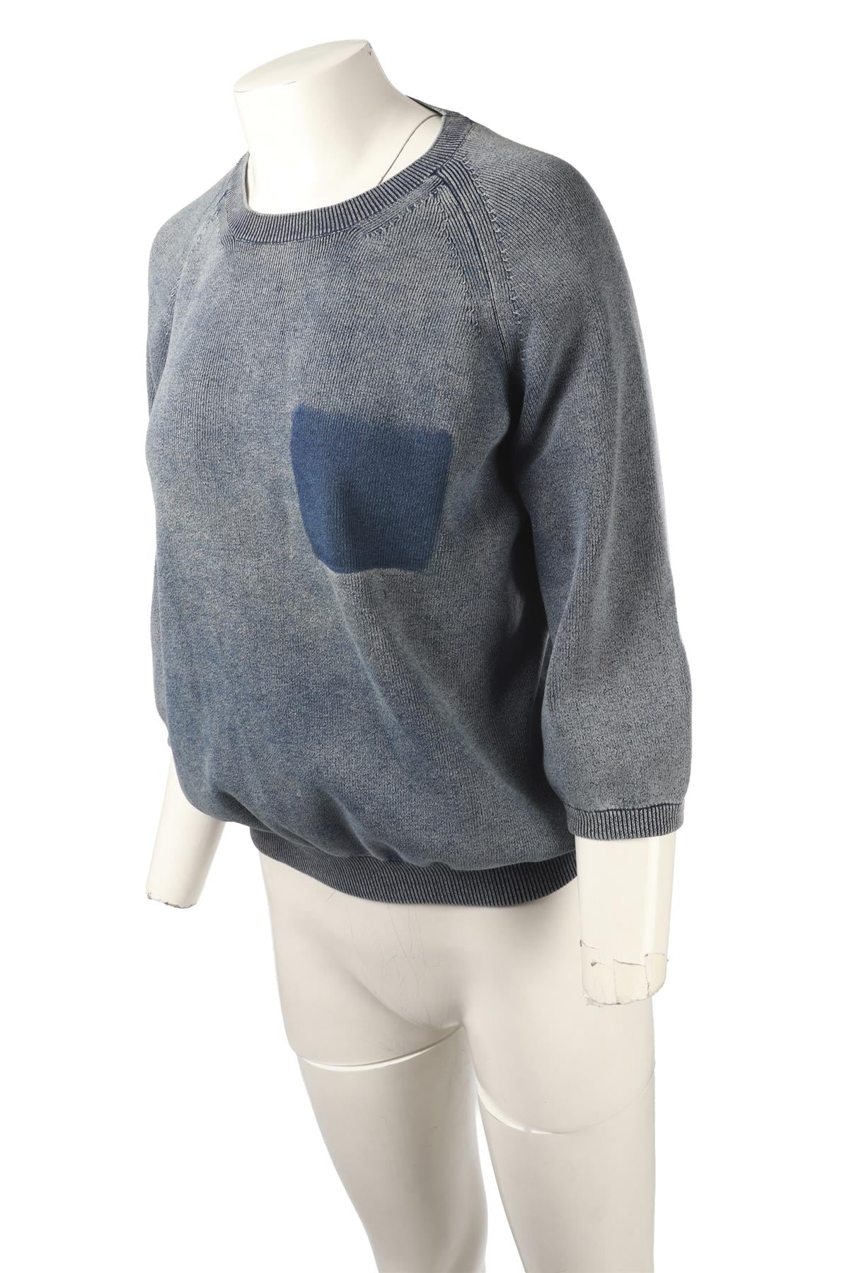 BLUE COTTON SWEATER