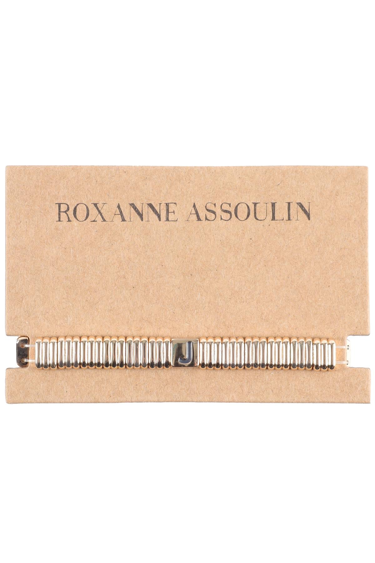 ROXANNE ASSOULIN GOLD J BRACELET