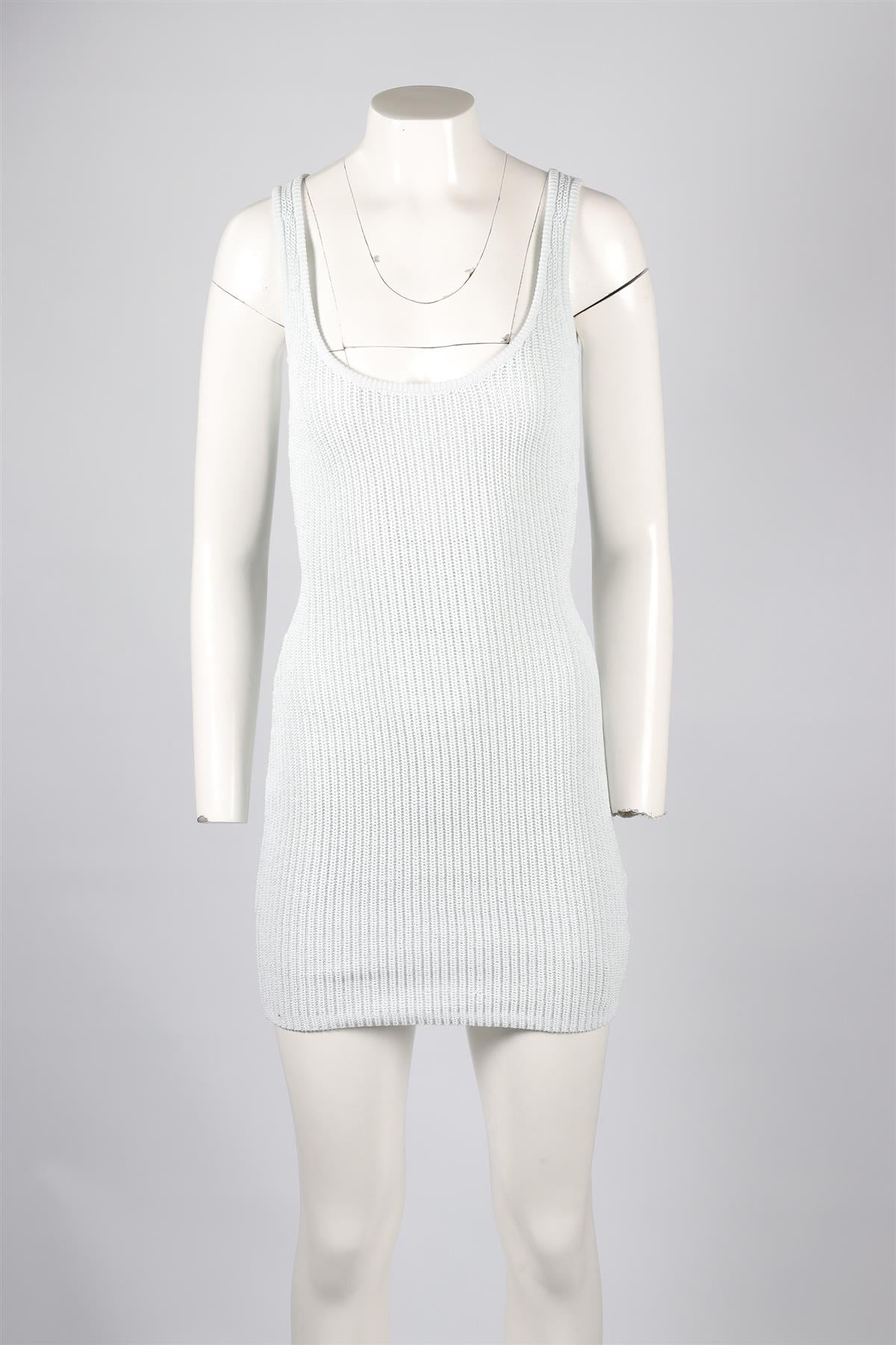 AYA MUSE BLUE COTTON MINI DRESS SMALL
