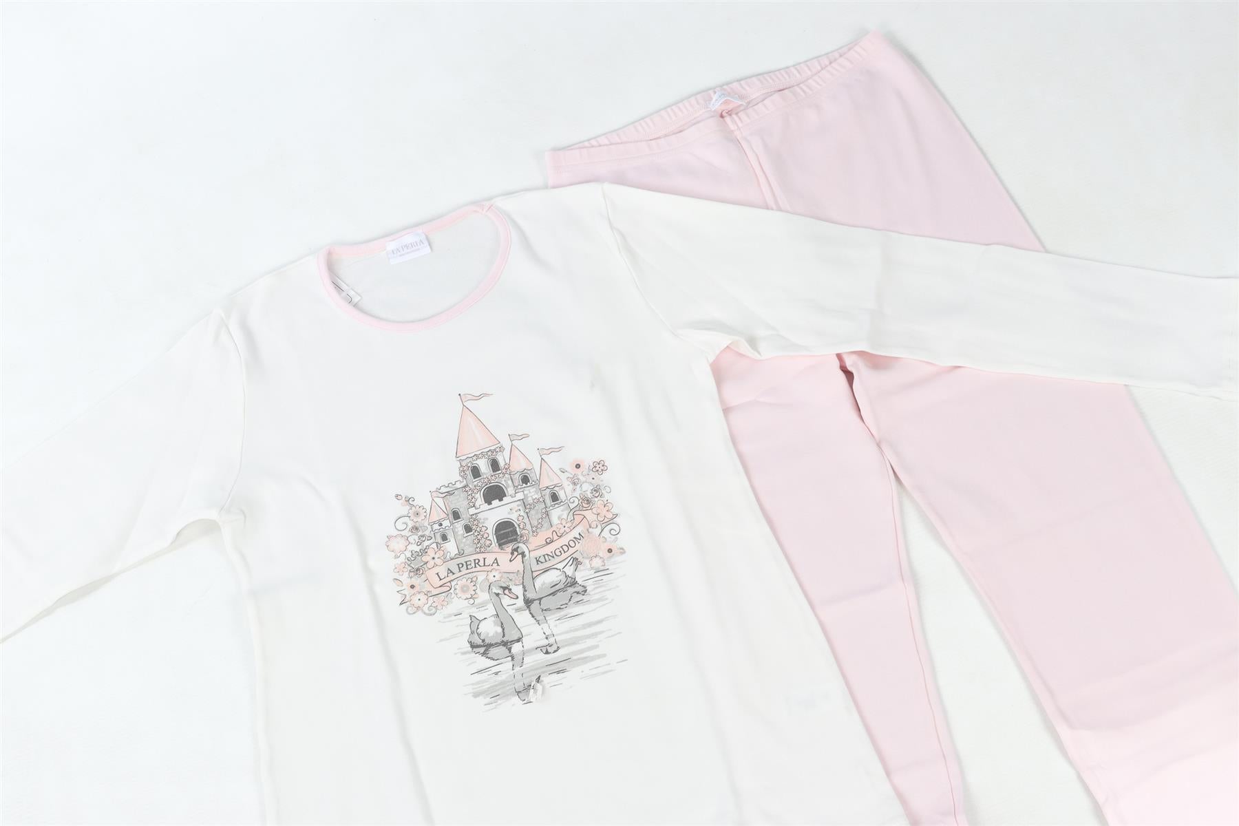 LA PERLA WHITE KIDS GIRLS PYJAMA SET 12 YEARS