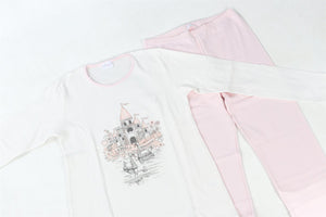 LA PERLA WHITE KIDS GIRLS PYJAMA SET 12 YEARS