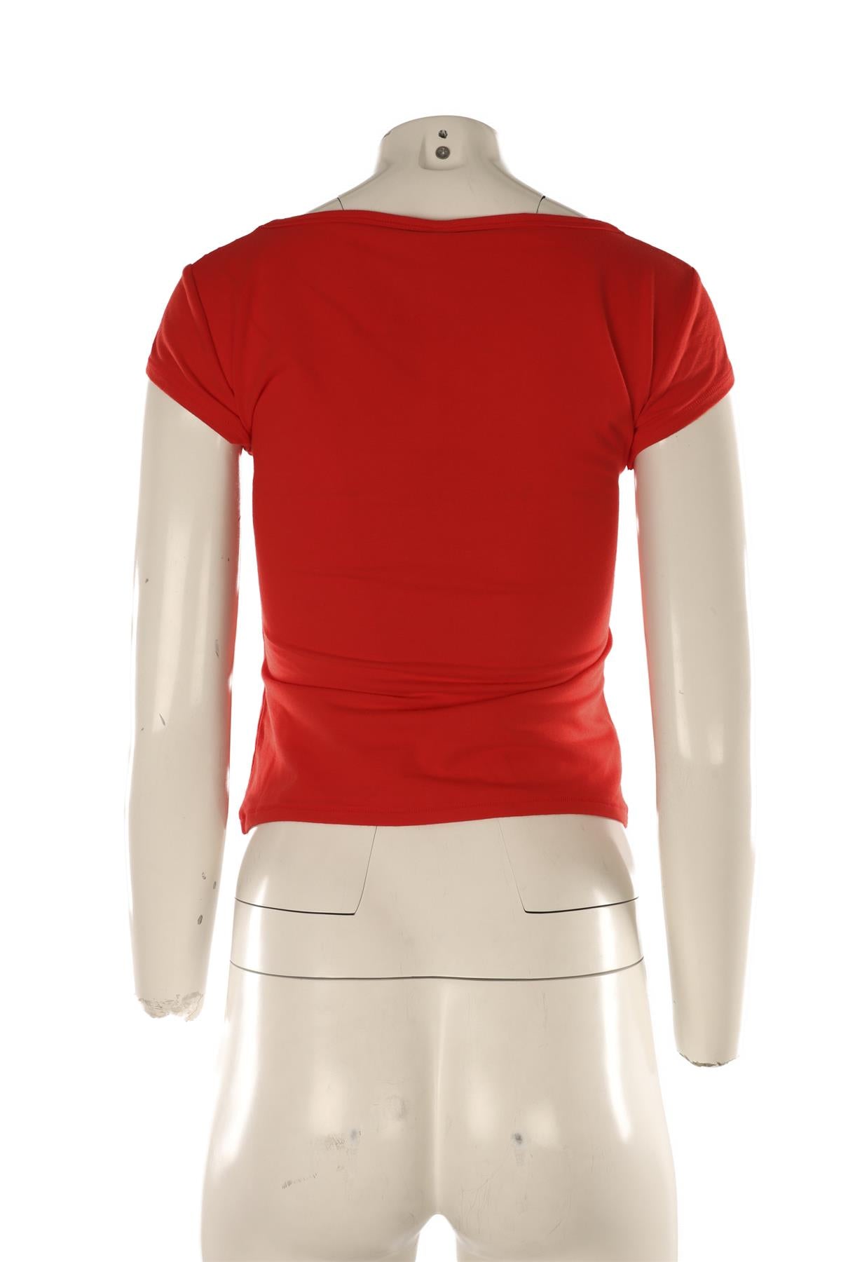 SKIMS RED COTTON TOP SMALL