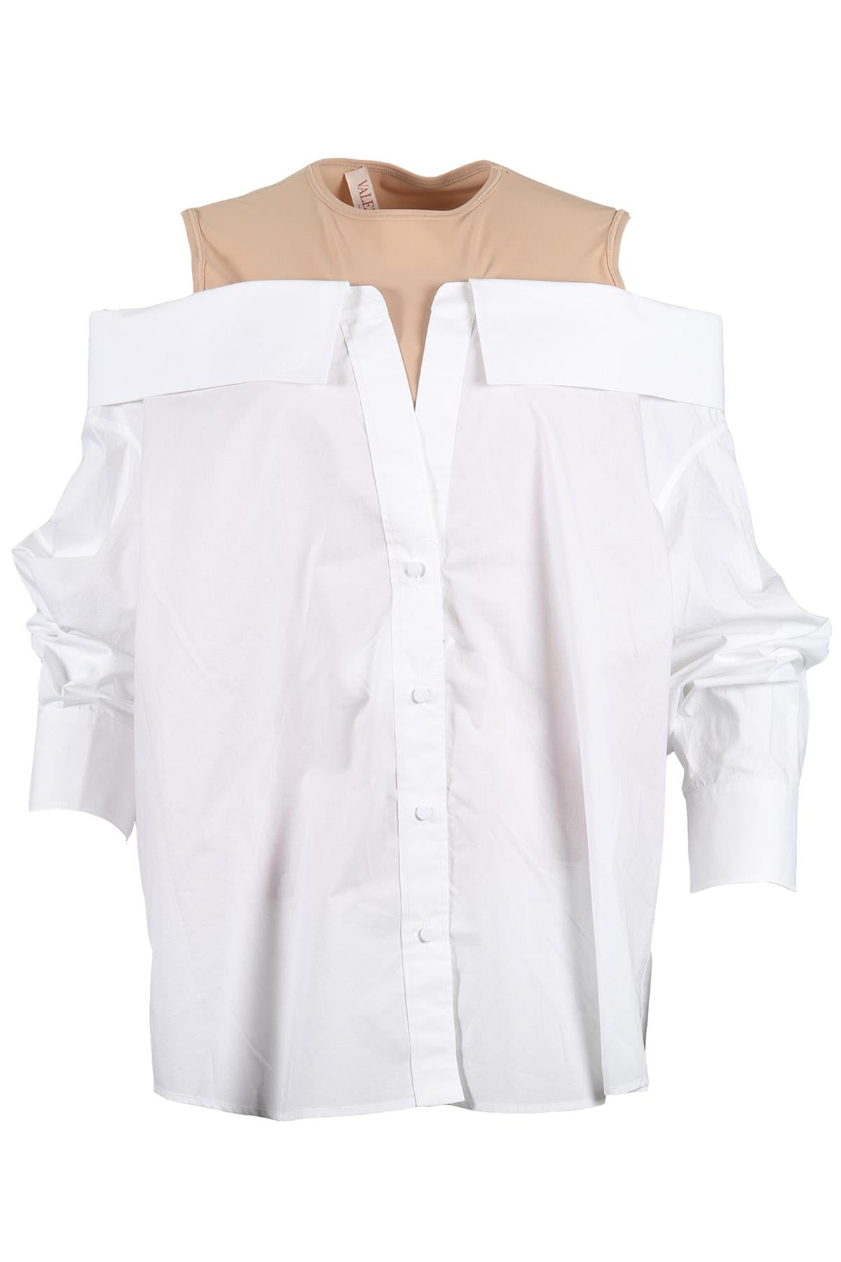 VALENTINO JERSEY AND COTTON SHIRT IT 44 UK 12