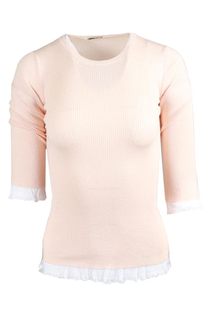 MIU MIU PINK KNIT SWEATER IT 38 UK 6