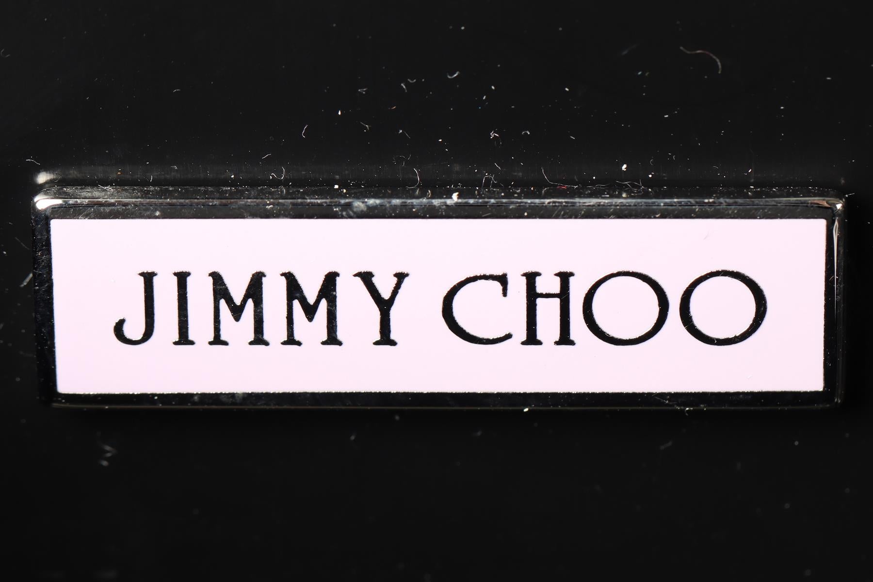 JIMMY CHOO NUDE PERSPEX CLUTCH