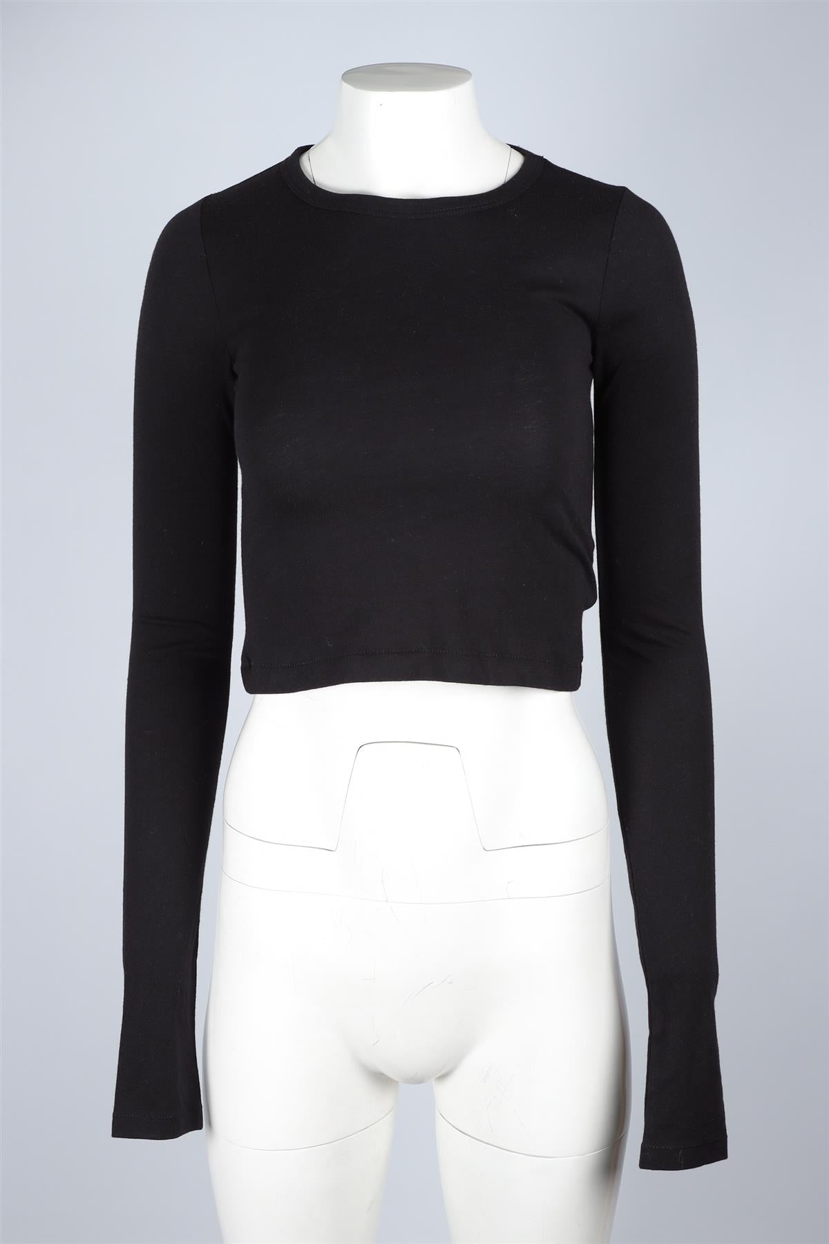 ETERNE BLACK COTTON TOP XSMALL