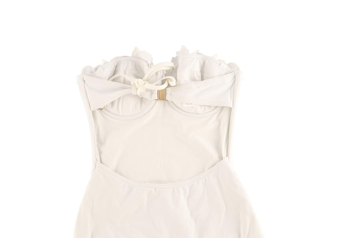 ZIMMERMANN WHITE SWIMSUIT UK 8