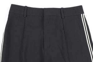 CHLOÉ BLACK CREPE STRAIGHT LEG PANTS FR 36 UK 8