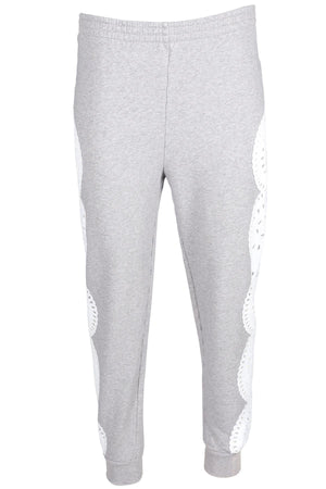 STELLA MCCARTNEY GREY COTTON TRACK PANTS IT 40 UK 8