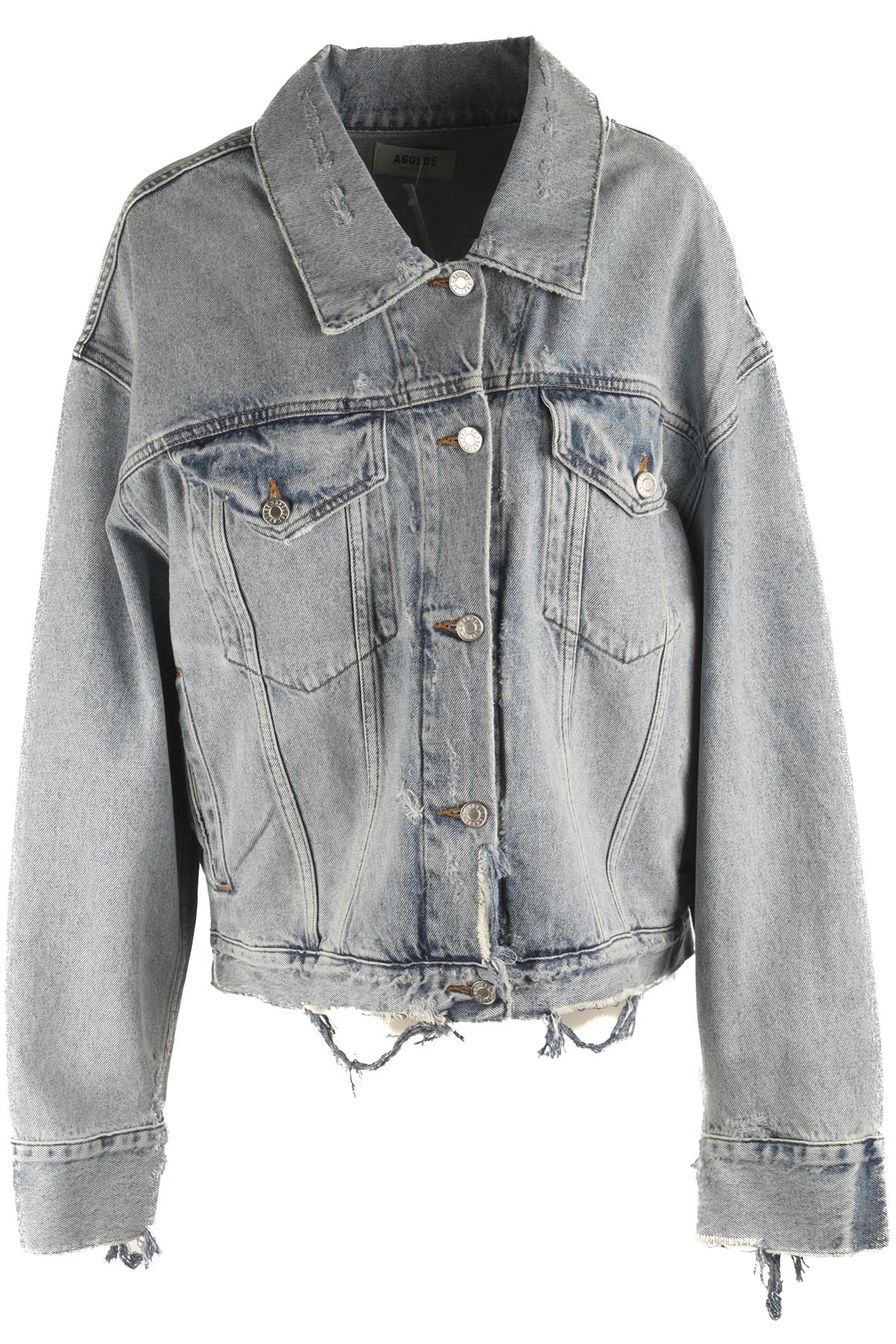 AGOLDE BLUE DENIM JACKET MEDIUM