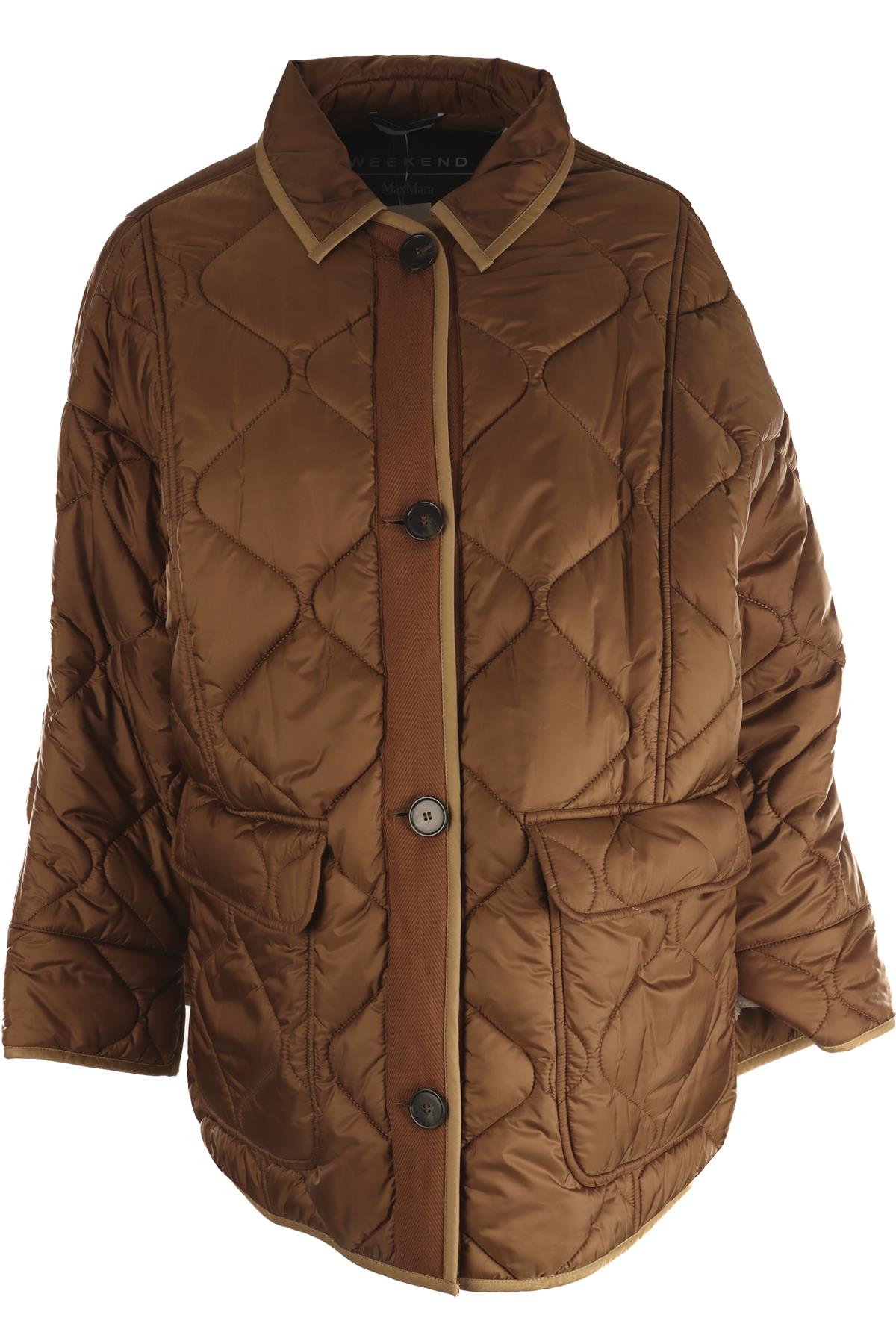 WEEKEND MAX MARA BROWN PADDED SHELL JACKET UK 12