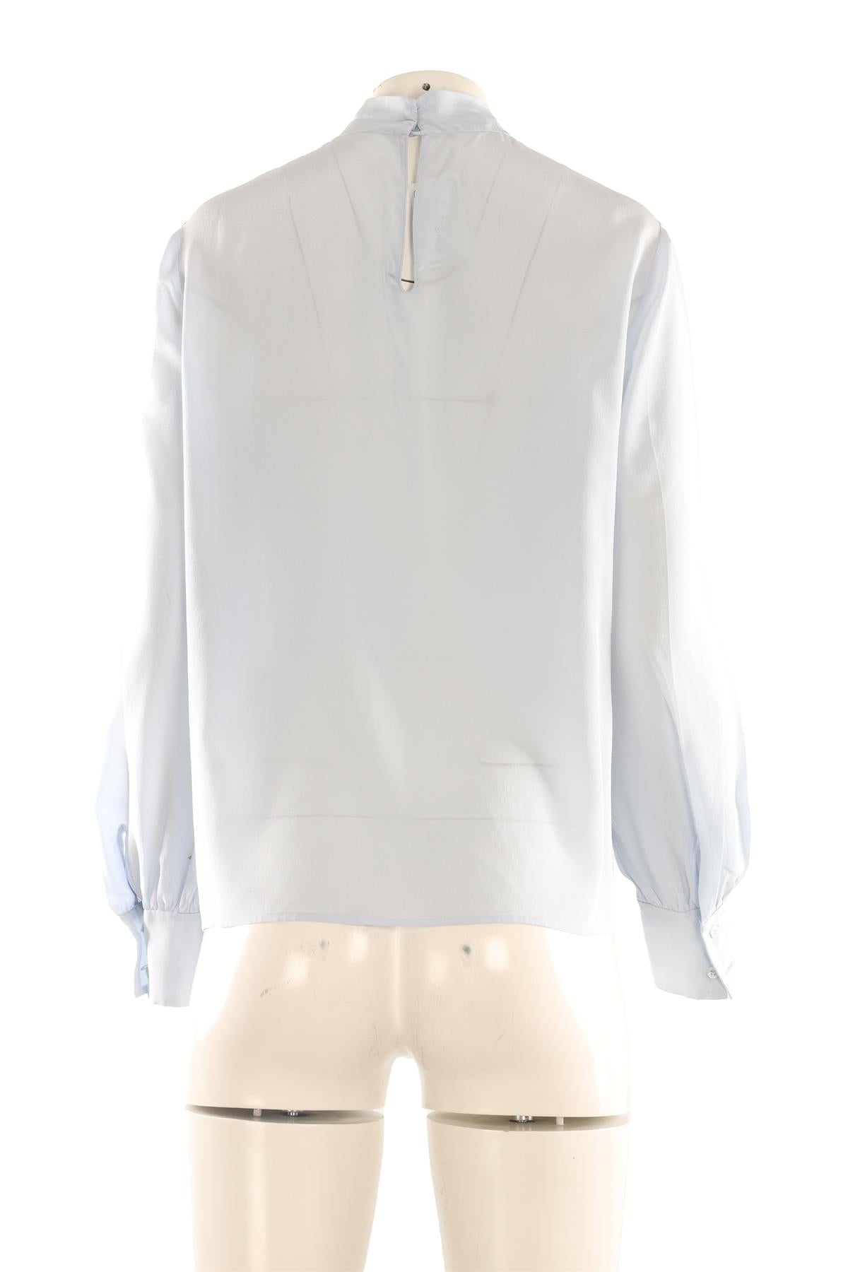MIU MIU BLUE SILK TOP IT 46 UK 14