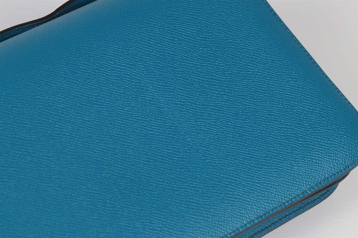 HERMÈS BLUE 2014 CONSTANCE ELAN EPSOM LEATHER SHOULDER BAG