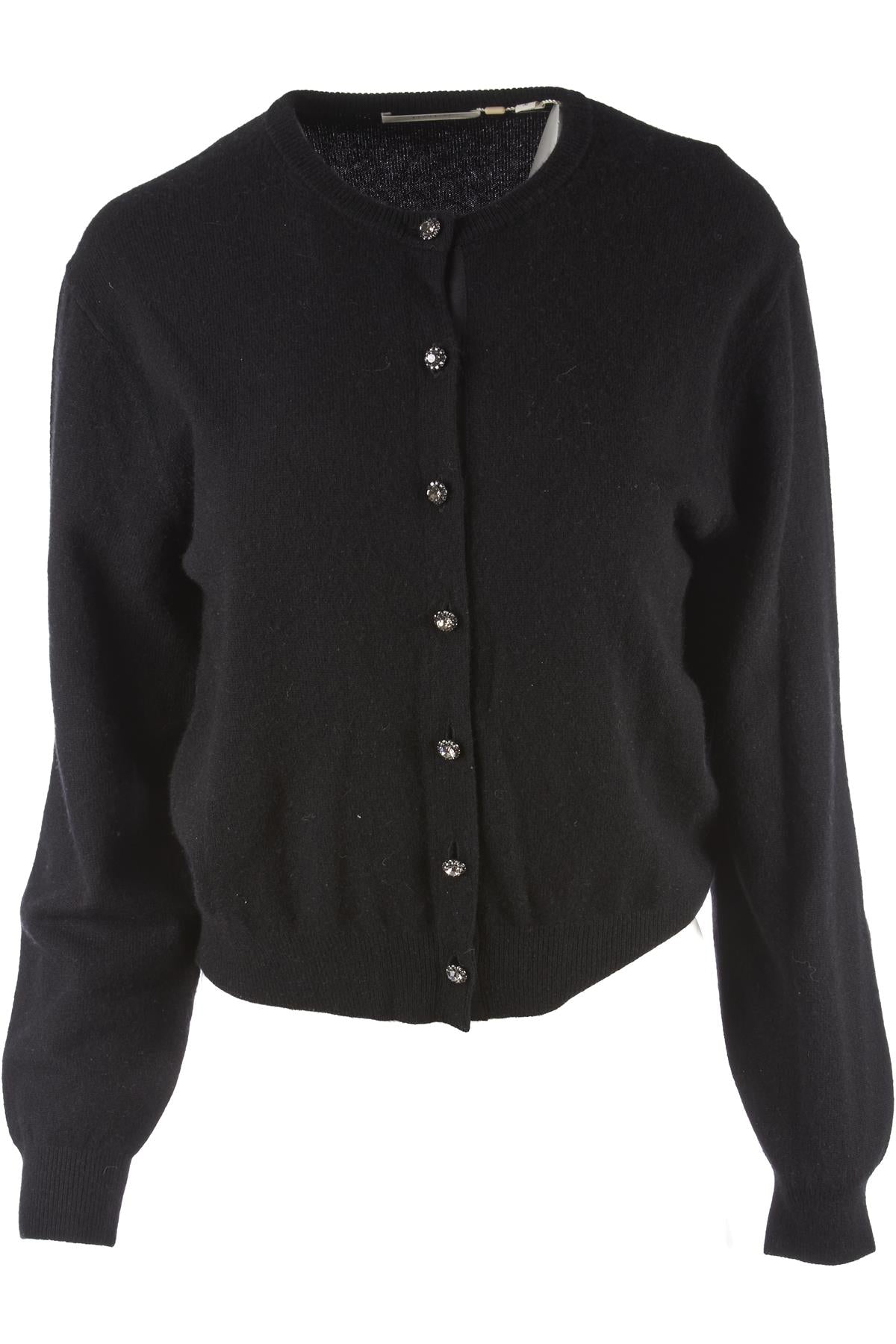 DOEN BLACK WOOL CARDIGAN MEDIUM