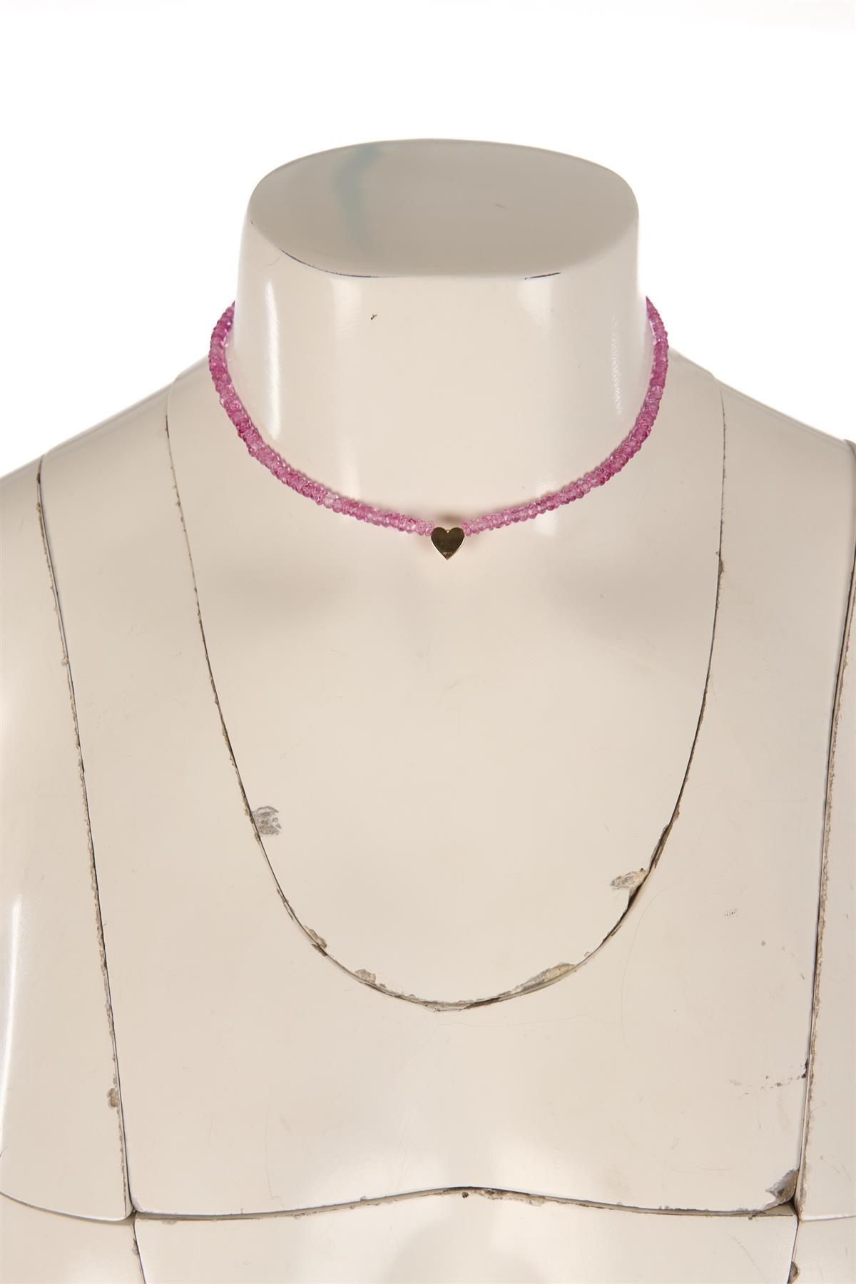 ROXANNE FIRST PINK THE WARRIOR BEAD NECKLACE 34-37 CM