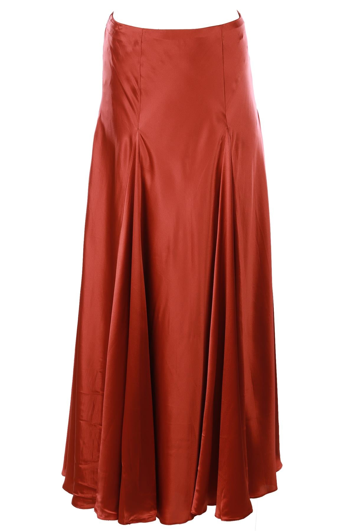 REFORMATION PINK SILK MAXI SKIRT US 2 UK 6