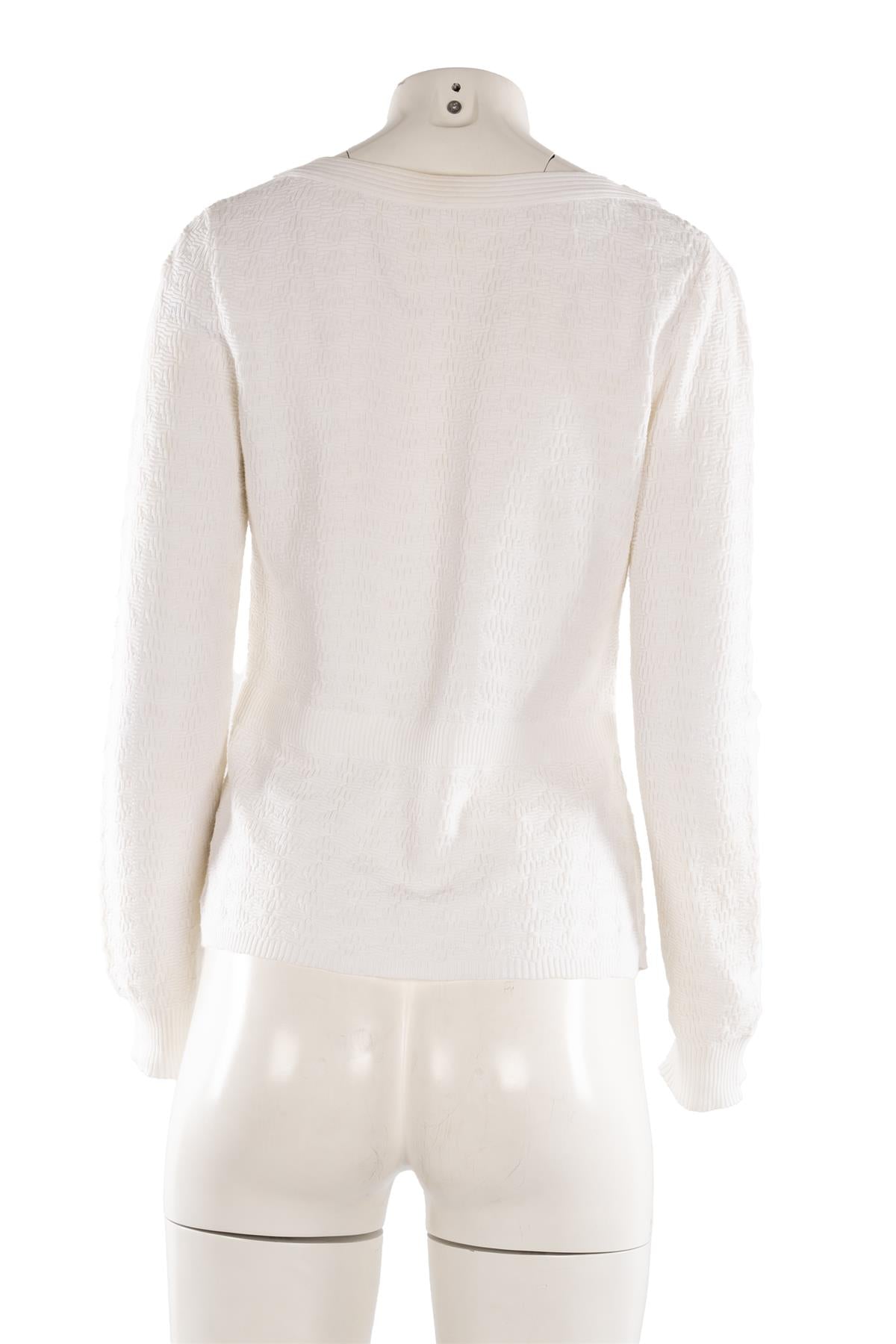 CHANEL WHITE 2013 COTTON TOP FR 36 UK 8