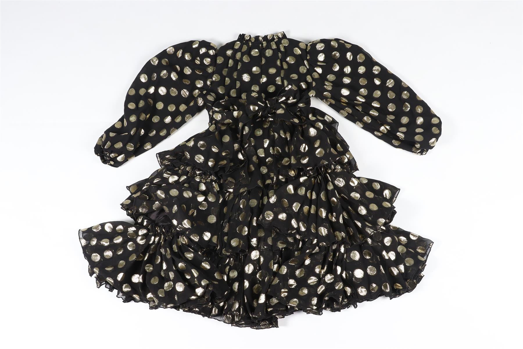 DOLCE & GABANNA BLACK KIDS GIRLS SILK DRESS 5 YEARS