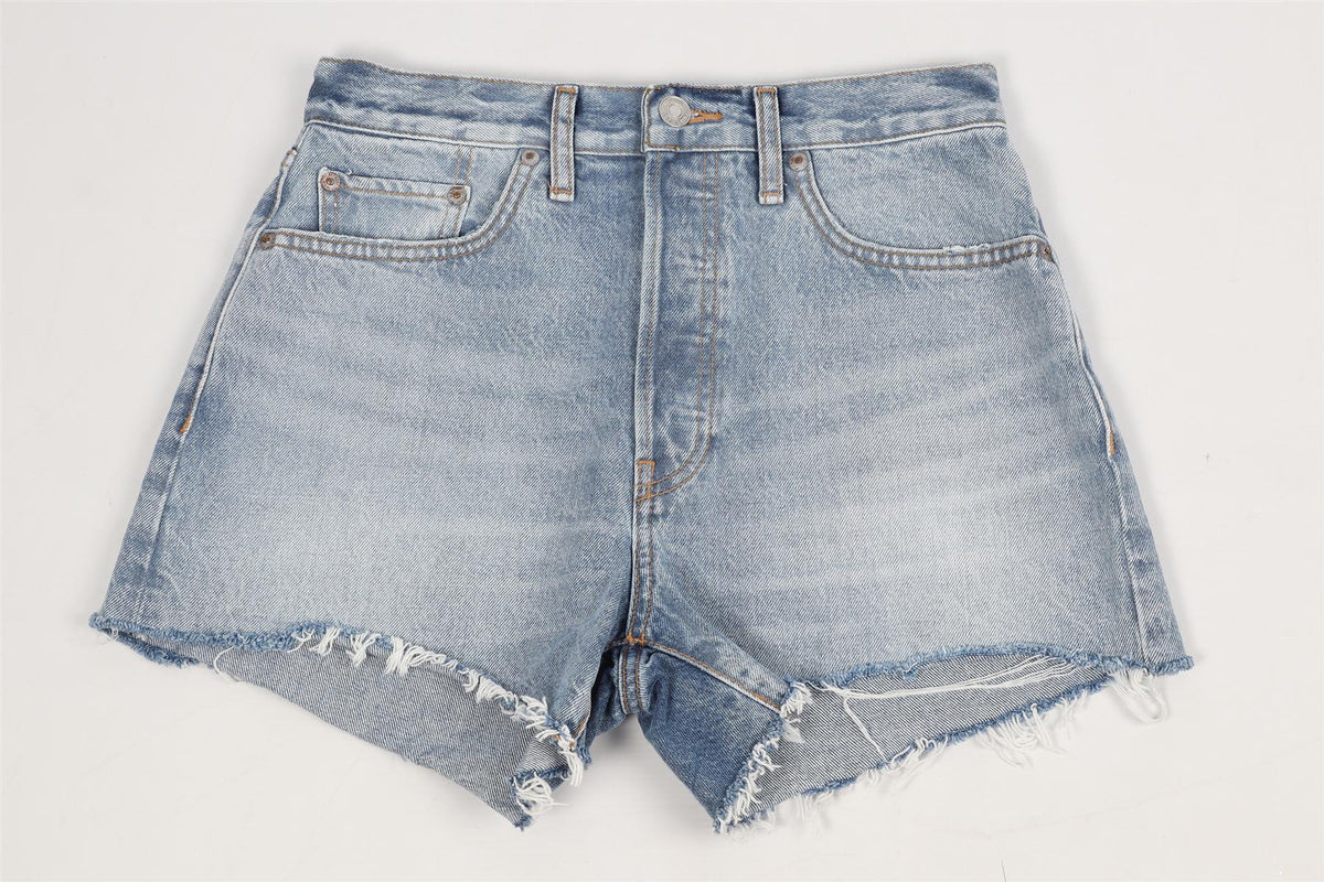 RE/DONE HIGH RISE DENIM SHORTS W27 UK 8-10