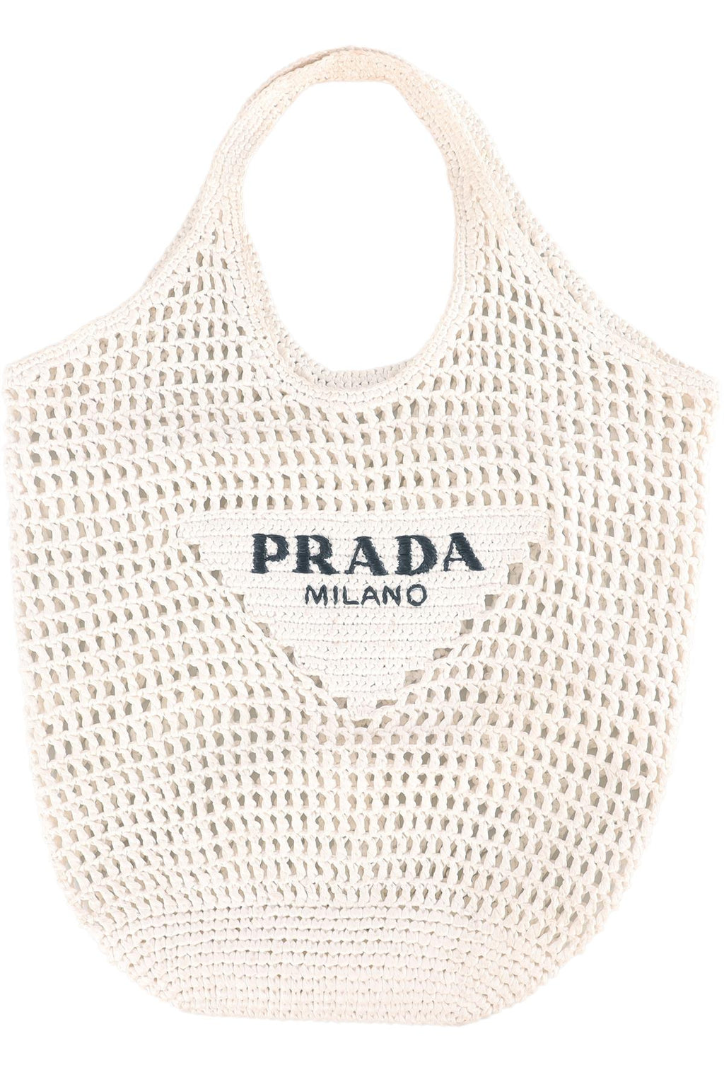 PRADA WHITE RAFFIA TOTE BAG | nikkibradford