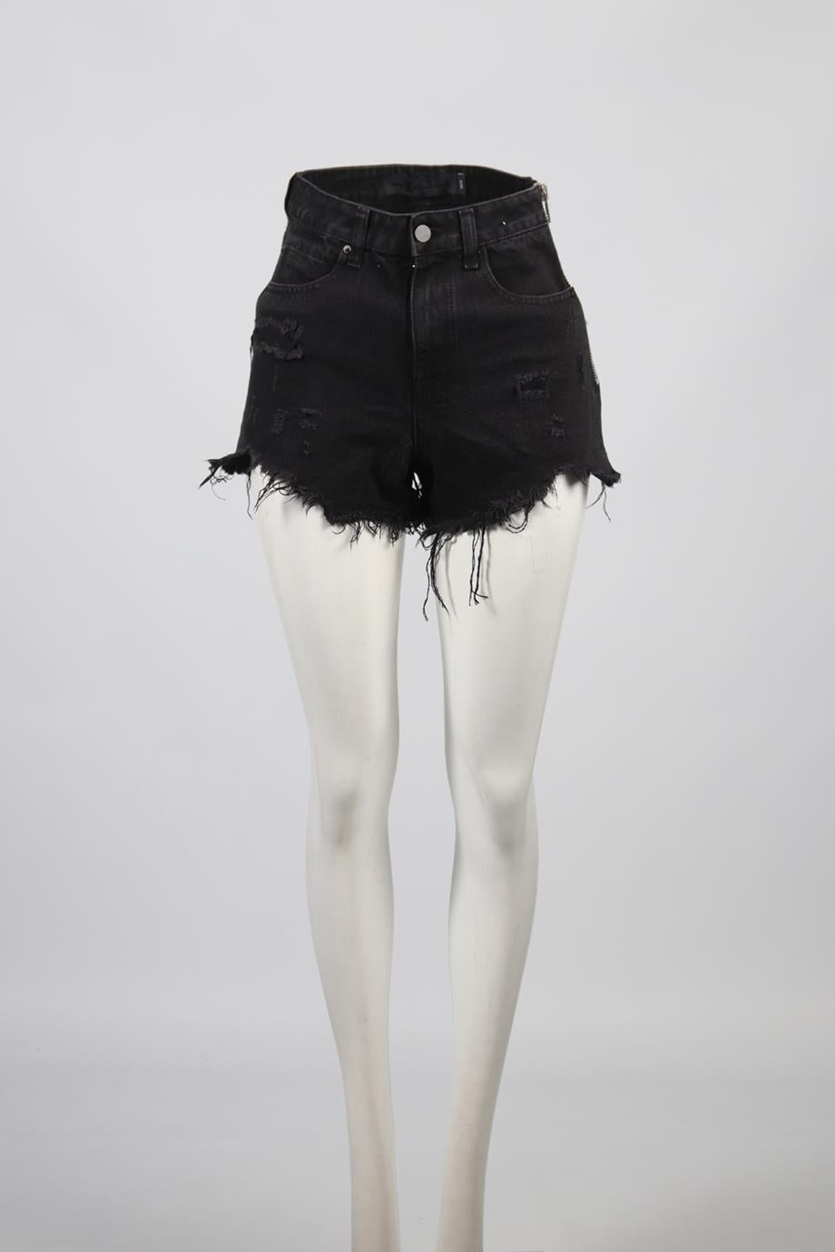 ALEXANDER WANG HIGH RISE DENIM SHORTS W25 UK 6-8