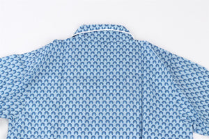 DEREK ROSE BLUE KIDS BOYS PYJAMA SET 7-8 YEARS